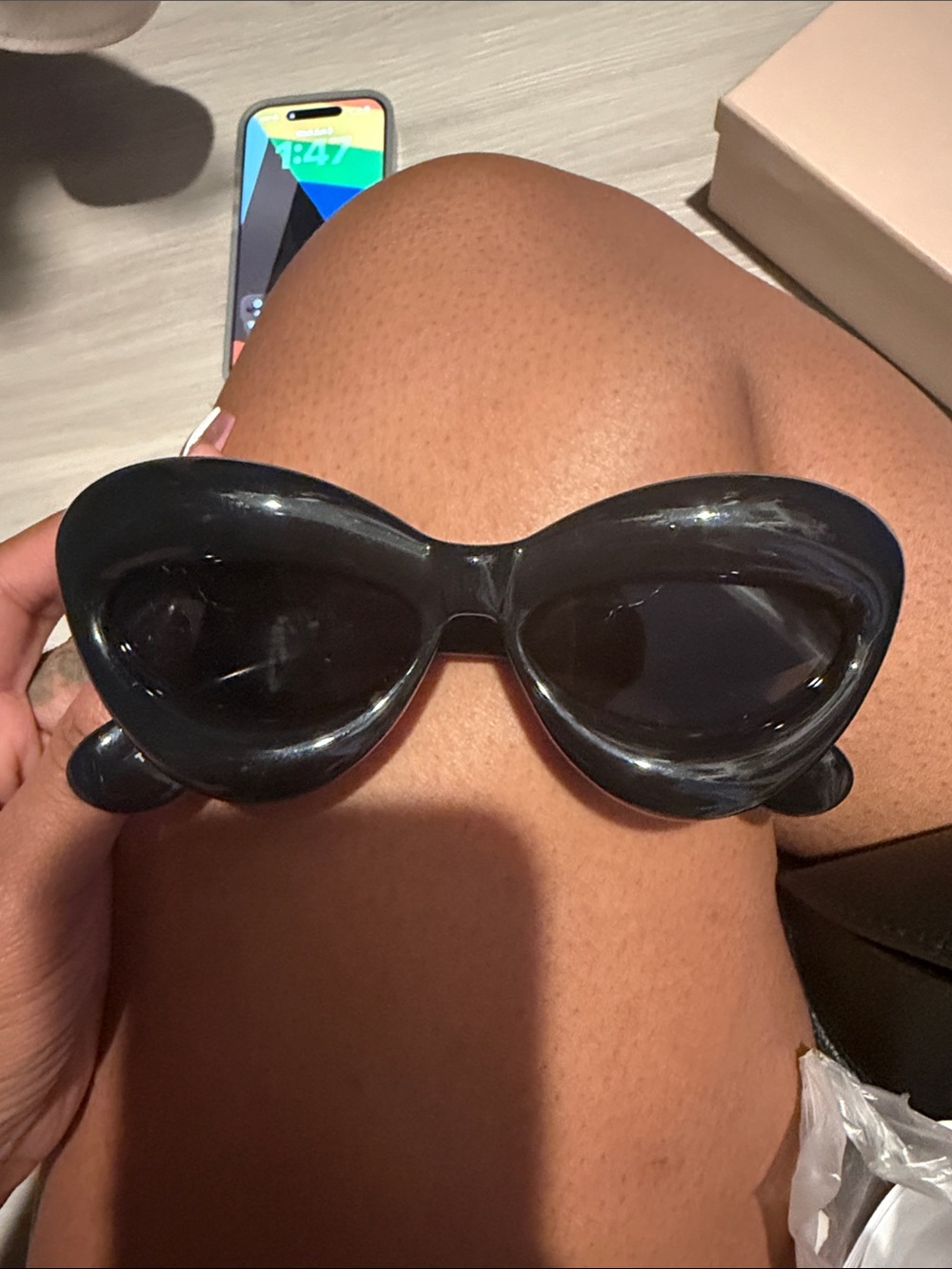 Loewe Black Gloss Cat-Eye Sunglasses